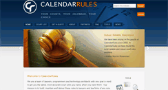 Desktop Screenshot of calendarrules.com