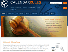 Tablet Screenshot of calendarrules.com